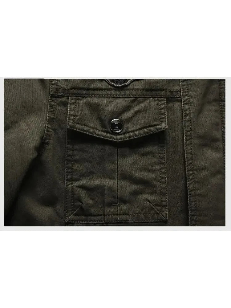2024 New Casual Climbing pilots Jacket Men Plus Size 6XL Jaqueta Masculina working clothes Spring Autumn Cargo Mens Jackets Coat