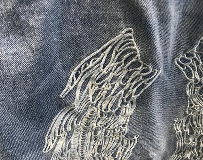 Manteau de cowboy pour hommes, vestes en jean amples et déchirées pour hommes, vêtements d'automne en tissu, livraison rapide, nouveau produit élégant à prix abordable