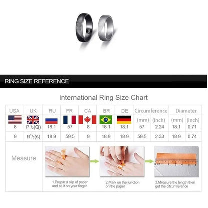 Bague de couple Léon en acier inoxydable, coeur, empreinte digitale, breloque, accessoires de bijoux, mode, amoureux, jour, 1 paire