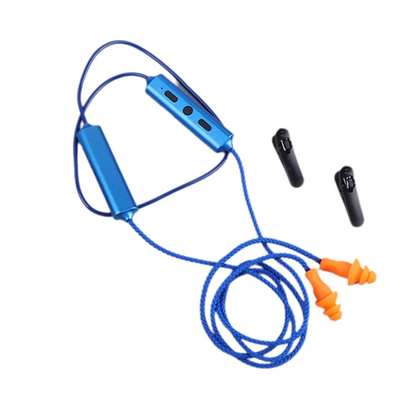 Bouchons d'oreille écouteurs Bluetooth pour le travail, suppression du bruit, protection auditive, sites de construction, lieux bruyants bleu A005