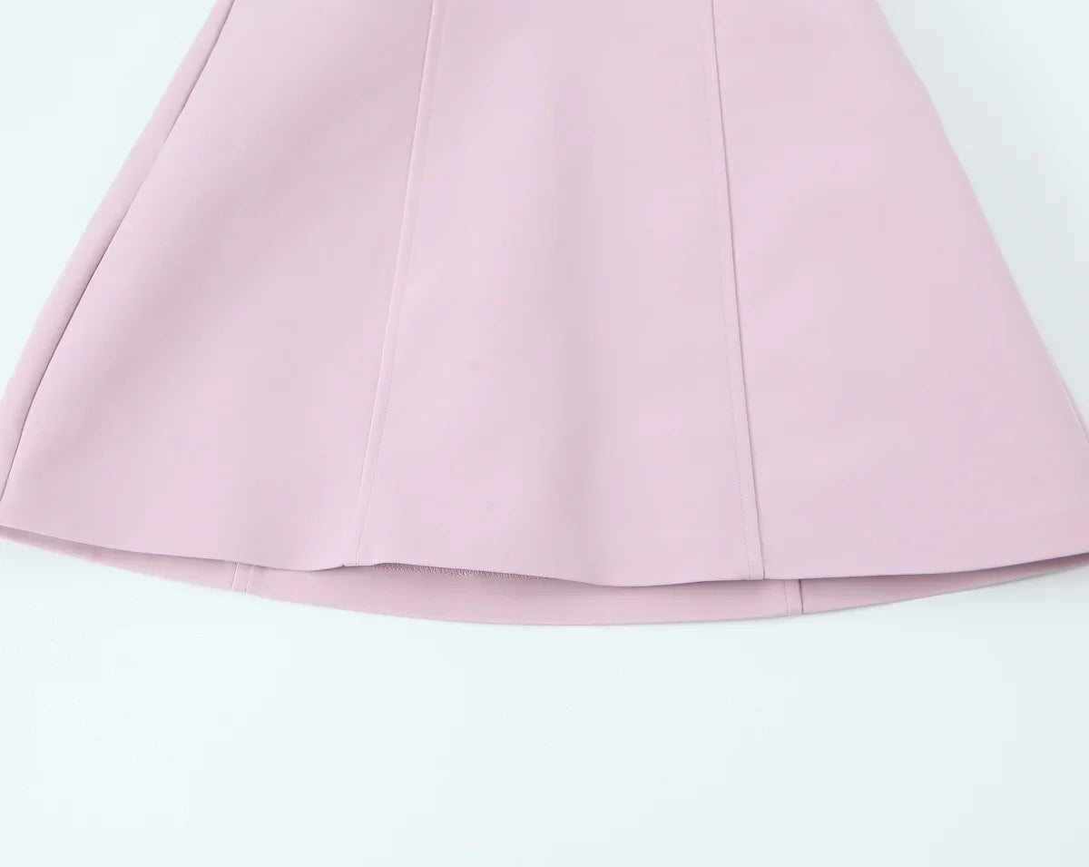 KONDALA Sexy Chic rose femmes robe sans bretelles nœud a-ligne Mini robe nouvelle mode 2025 automne Hotsweet robe de soirée