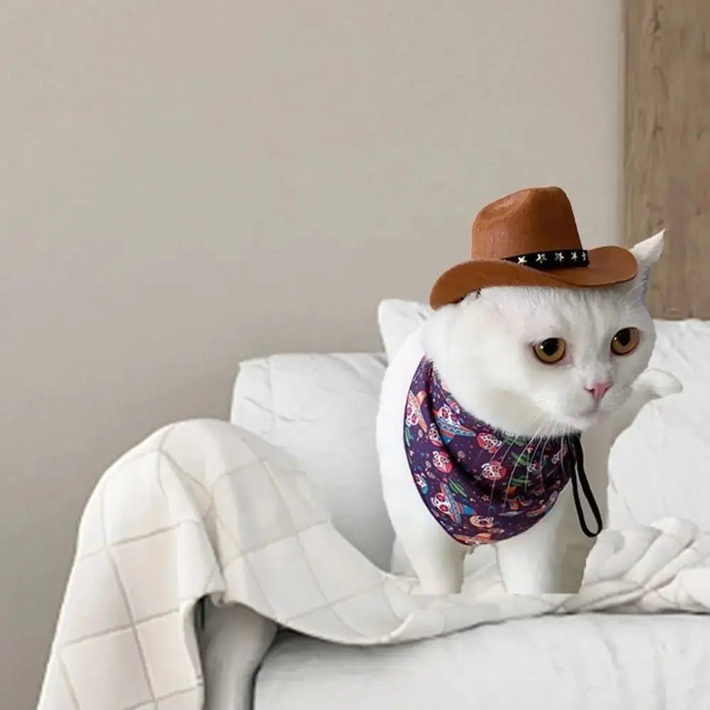 Cute hat、1pc Outdoor Adjustable Pet Dog Hat Summer Pet Accessories Dogs Cat Caps Photo Prop Dog Cat Cowboy Hats
