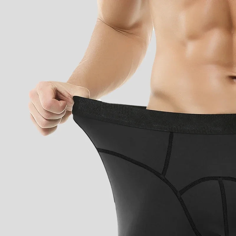 Leggings pour hommes pour l'automne et l'hiver : pantalons fins, serrés en polaire, sous-vêtements surdimensionnés et chauds