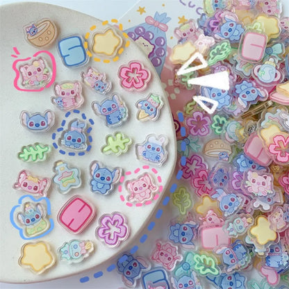 Original Stitch Acrylic Patch Cute Cartoon DIY Material Accessories Hanging High Transparent Consumables Wholesale 1cm 2cm