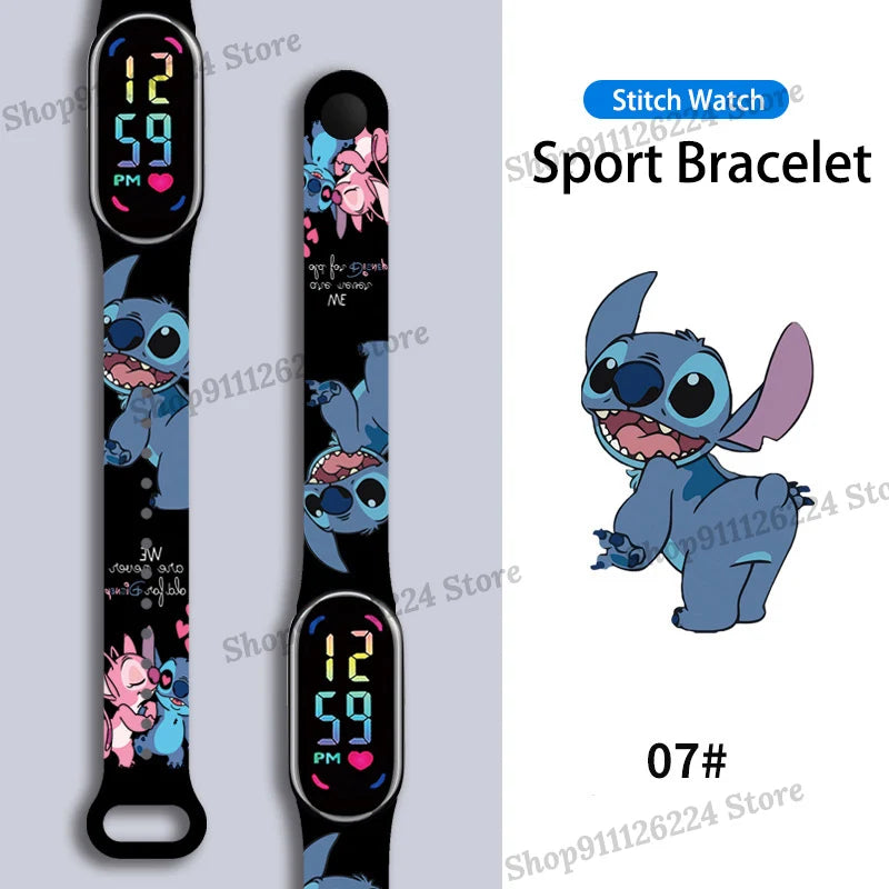 Montres Stitch pour enfants, filles, étanche, sport, écran tactile, pour femmes, horloge numérique étanche, bracelet, cadeaux exquis