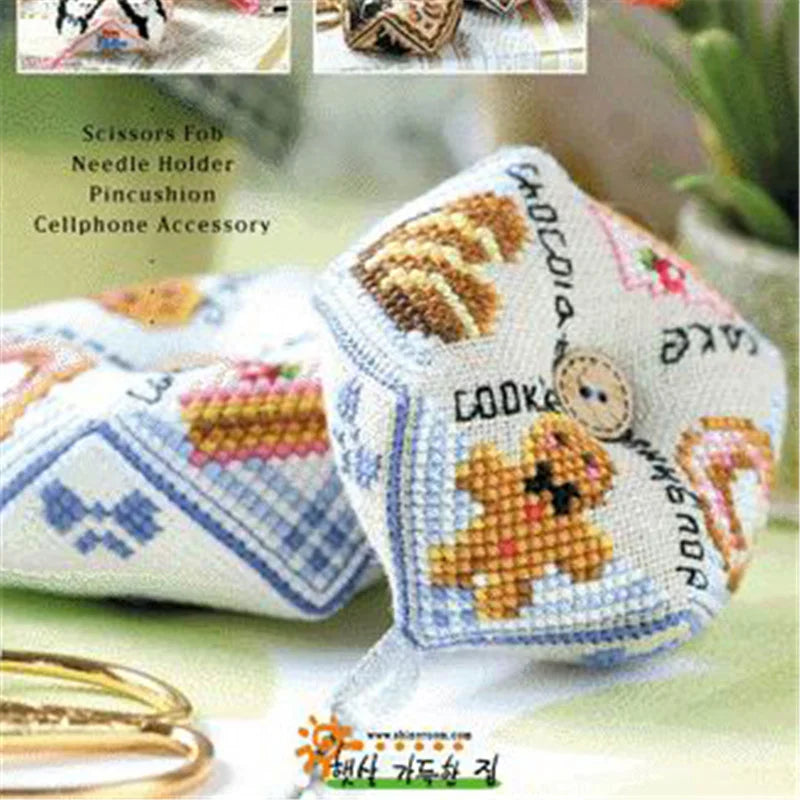 Cross Stitch Kits Stich Pin Cushion Sewing Kits Cross-stitch Easy Embroidery Cross Stitch Complete Kit Needle Arts & Craft Hobby