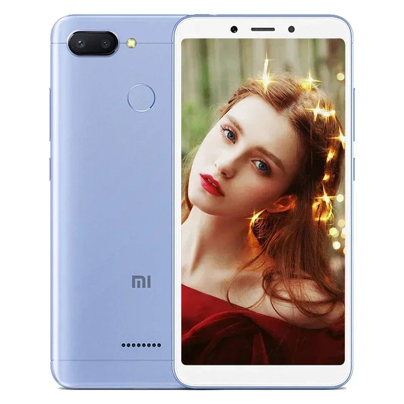 Original Xiaomi Redmi 6 4GB 64GB 13000mAh 6,6 pouces cellulaire googleplay Empreinte digitale Octa-core Rom Global Smartphone 4G