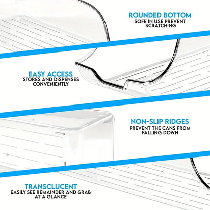 Refrigerator Organizer Bins Soda Cans Dispenser Bins Can Dispensers  Auto Rolling Dispenser Fridge Organizer Pantry Organizer