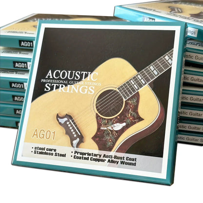 Cordes de guitare folk, un ensemble de 6 cordes de guitare acoustique, accessoires complets