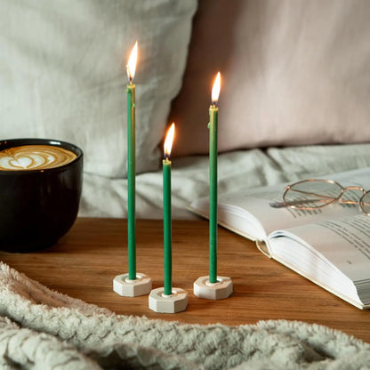 50/100Pcs Natural Beeswax Candle Decorative Hanukkah Candles Pure Beeswax Birthday Candle for Church Prayer Cake Christmas Party