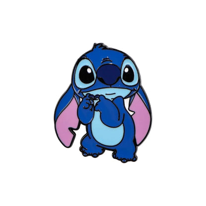 Adorables épinglettes Lilo et Stitch en émail, broches pour sac à dos, broches pour vêtements, badges, jolis accessoires de bijoux