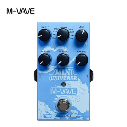M-VAVE MINI-Médailles Pédale d'effet de simulation de pré-ampli 9 effets d'ampli classique 3 bandes EQ True Bypass