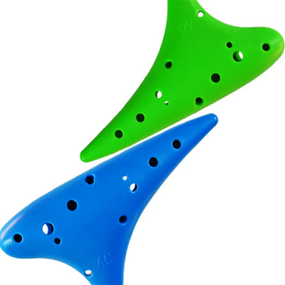Ocarina Alto C Tuning en résine plastique pour adultes et enfants, flûte multicolore, 12 trous, nouveau