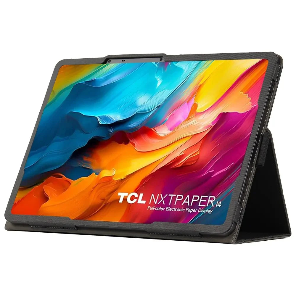 Case For TCL NXTPAPER 14 Case 9491G 14.3" Tablet PC Magnetic Cover with Hand Strap PU Leather Flip Book Funda