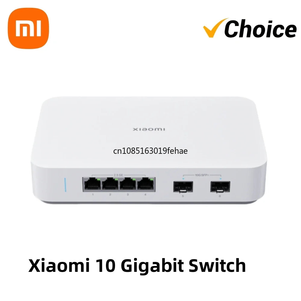 Xiaomi Mi 10 Gigabit Ethernet Switch 10000Mbps Network Switches VLAN Ethernet Splitter Lan Router 4 2.5G Ports RJ45 Hub Switch