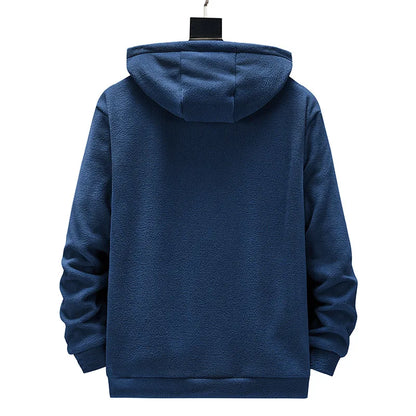 Polaire Homme Grande Taille L-8XL Pull Polaire d'extérieur Automne 2023 Gilet Polaire à Capuche Zippé Manteau