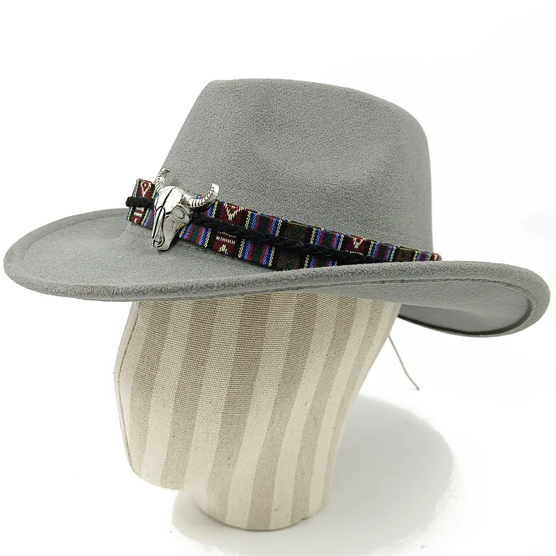 Chapeau de cowboy divers accessoires chapeau de cowboy monochrome en feutre chapeau d'extérieur homme et femme chapeau de cavalier chapeau femme