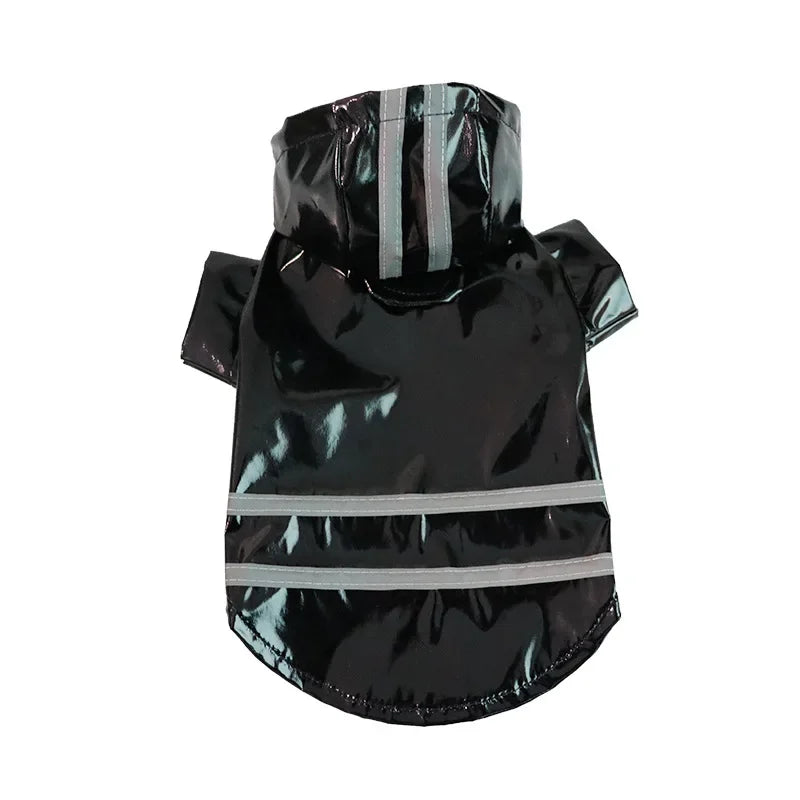 Vêtements pour chiens, vestes imperméables, imperméables à capuche avec bande réfléchissante, vêtements respirants d'extérieur pour chiots