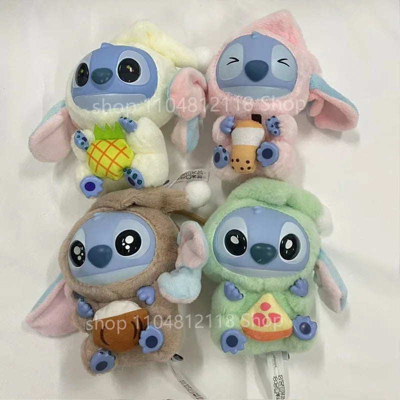 15CM New Stitch Eat Something Before Sleep Series Blind Box Plush Dolls Pendant Cute Doll Ornament Mystery Box Surprise Toy Gift