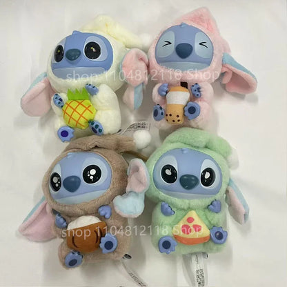 15CM New Stitch Eat Something Before Sleep Series Blind Box Plush Dolls Pendant Cute Doll Ornament Mystery Box Surprise Toy Gift