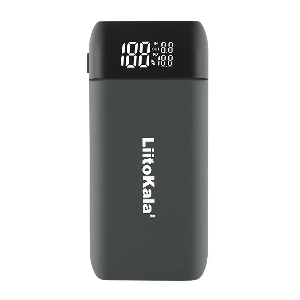 LiitoKala Lii-MP2 Portable Power Battery Charger LCD USB Type-C Input for 18700 20700 21700 18650 Batteries