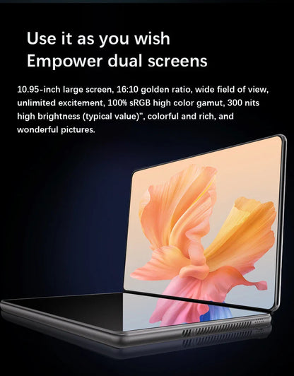 New Dual Screen Laptop Intel i3 1215U N100 Dual 10.95 Inch IPS Touch Screen Windows 11 Office Computer Tablet Notebook WiFi 6
