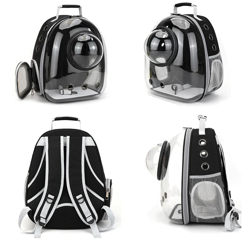Sac de Transport pour animaux de compagnie, sacs à dos spatiaux pour animaux de compagnie, respirant, Portable, Transparent, pour chiot et chien, sacs à capsules spatiales