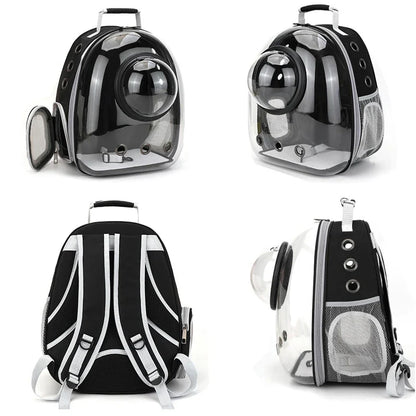 Sac de Transport pour animaux de compagnie, sacs à dos spatiaux pour animaux de compagnie, respirant, Portable, Transparent, pour chiot et chien, sacs à capsules spatiales