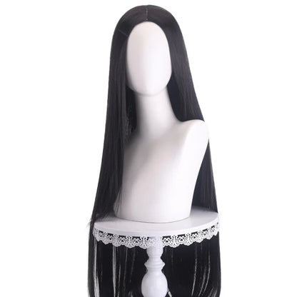 40 inch colored anime long straight center split bangs women's synthetic wig suitable for holiday parties, Halloween ball role-p