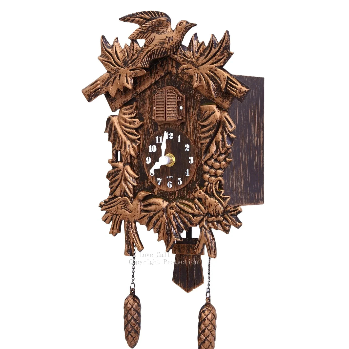 14inch Cuckoo Clock Living Room Wall Clock Bird Cuckoo Wall-watch Unicorn Festive Christmas Gift Time Alarm Wall Decor