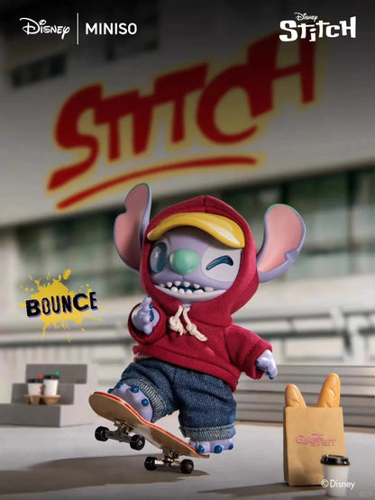 Stitch Genz Street Series Blind Box Cute Doll Backpack Pendant Children'S Toy Exquisite Model Ornament Surprise Mystery Box Gift