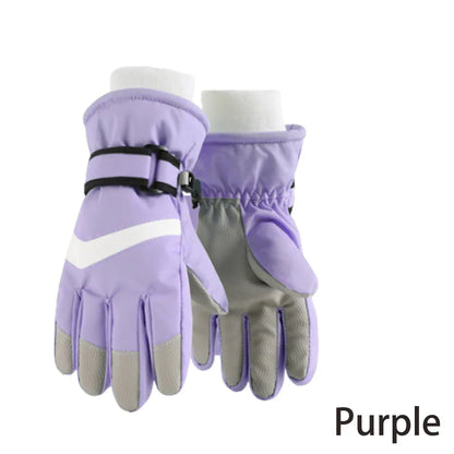 Gants de Ski d'hiver pour enfants, robustes, chauds, coupe-vent, pour Sports de plein air, garçons et filles, pour 3-14 ans