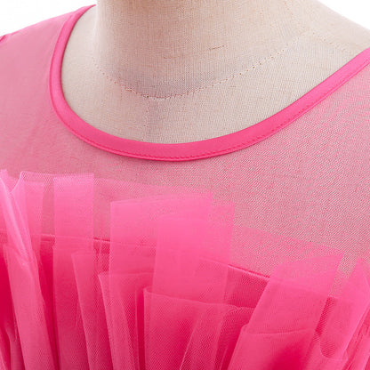 Formal evening gowns for children, elegant evening dresses for girls, with train, detachable princess dress