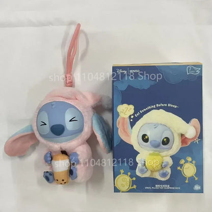 15CM New Stitch Eat Something Before Sleep Series Blind Box Plush Dolls Pendant Cute Doll Ornament Mystery Box Surprise Toy Gift