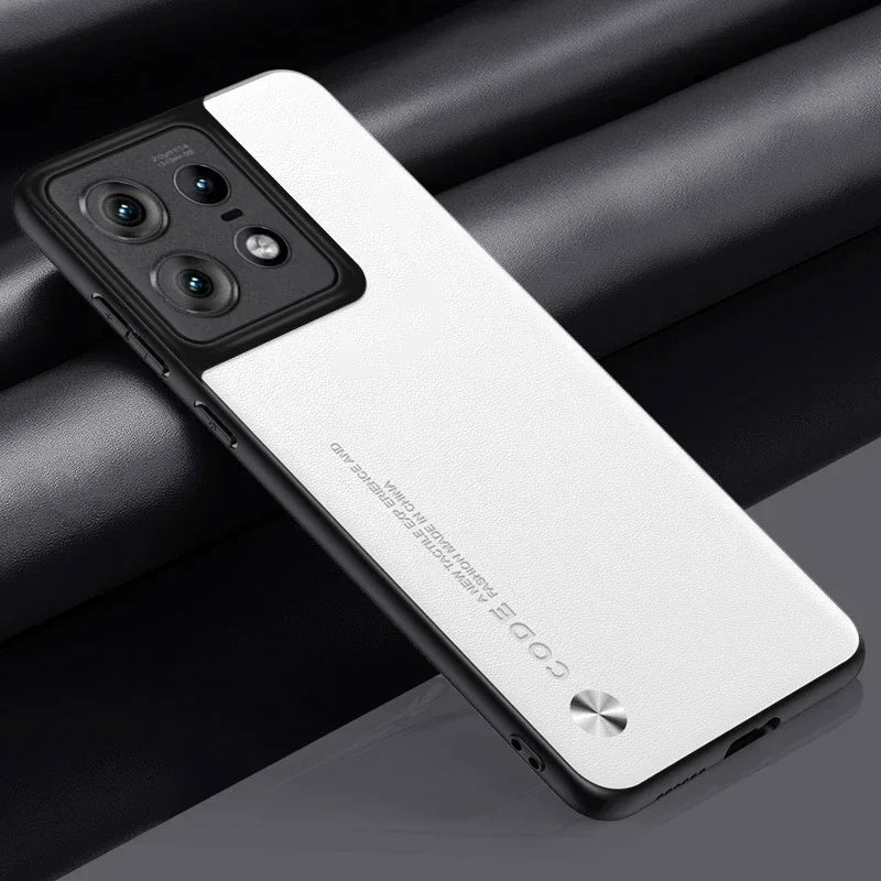 Leather Case for Motorola Moto Edge 50 Pro Luxury Carbon Fiber Matte Silicone Protection Phone Cover MotorolaEdge50Pro Coque