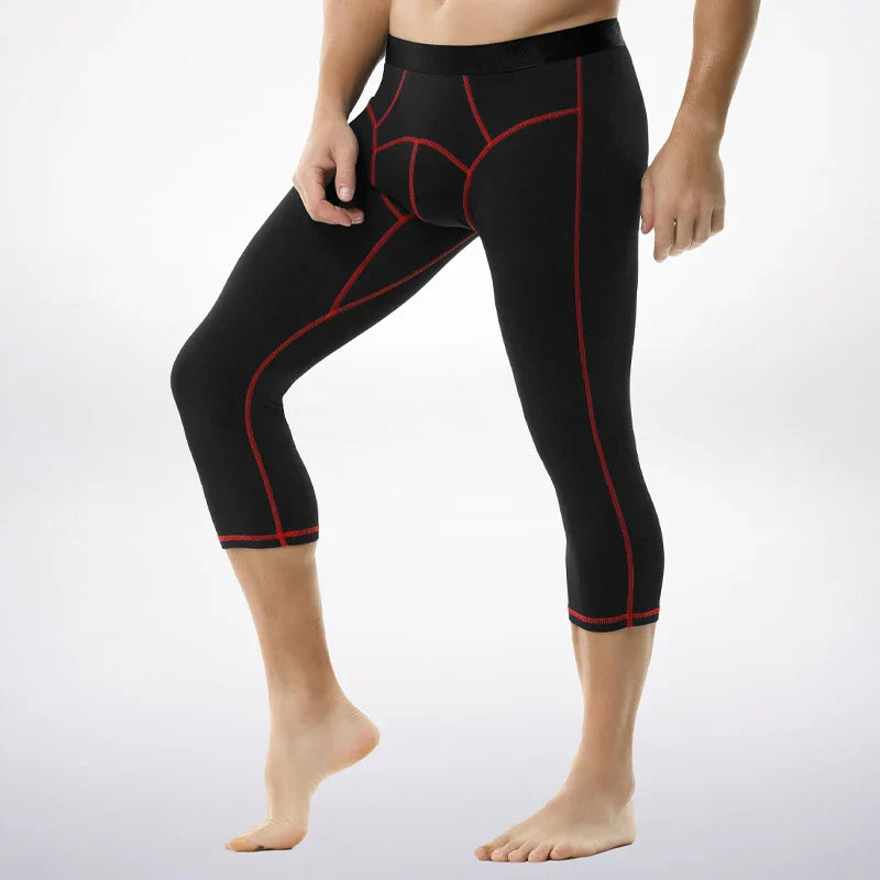 Leggings pour hommes pour l'automne et l'hiver : pantalons fins, serrés en polaire, sous-vêtements surdimensionnés et chauds