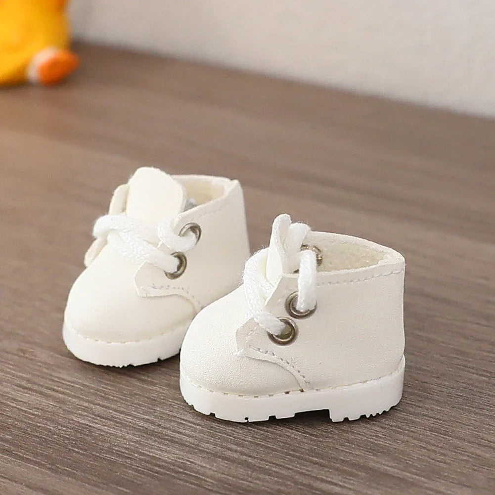 【Labubu Shoes】Labubu Little Leather Boots for 15/17cm Dolls - Multi Color Fashion Diy Shoes  Sitting Party wearing Accessories