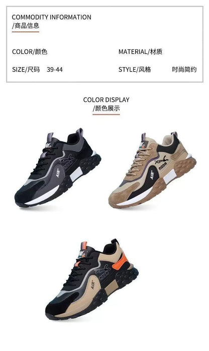 New Lightweight Casual Shoes for Men, Breathable Running Sneakers with Thick Sole for Spring Autumn Sports Walking Tennis Shoes