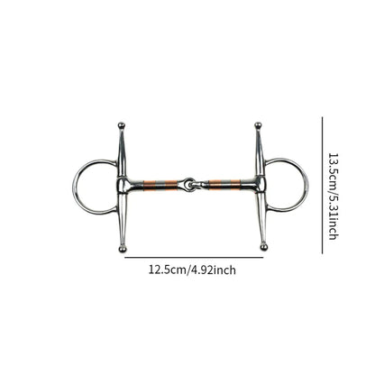 Horse Bit Stallion Training Bit Sturdy H Shape Horse Chewing Training Bit Horse Snaffle Horse Riding Snaffle for Equestrian