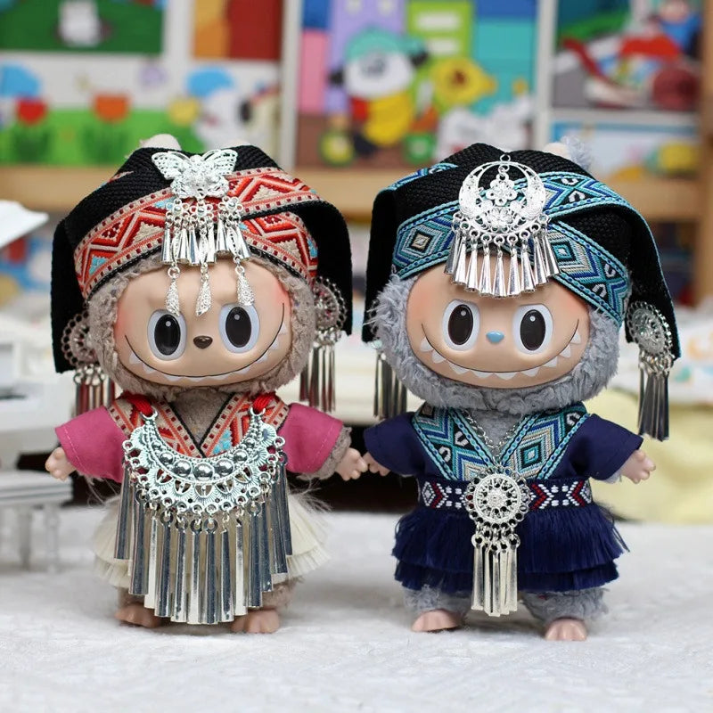 Labubu clothing refers to unique costumes of ethnic minorities in China, with distinctive characteristics (dolls not included)