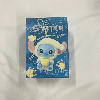 15CM New Stitch Eat Something Before Sleep Series Blind Box Plush Dolls Pendant Cute Doll Ornament Mystery Box Surprise Toy Gift