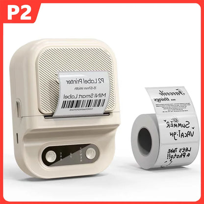 Portable Printer Mini Label Printer Self-adhesive Inkless 12-58mm Label Makers For Photo/Label/Home/Office/Business/Gifts As B21
