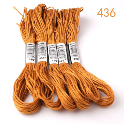 433---581--10 pcs cross-stitch  Embroidery Thread Floss Sewing Skeins Craft DIY Bracelet braided