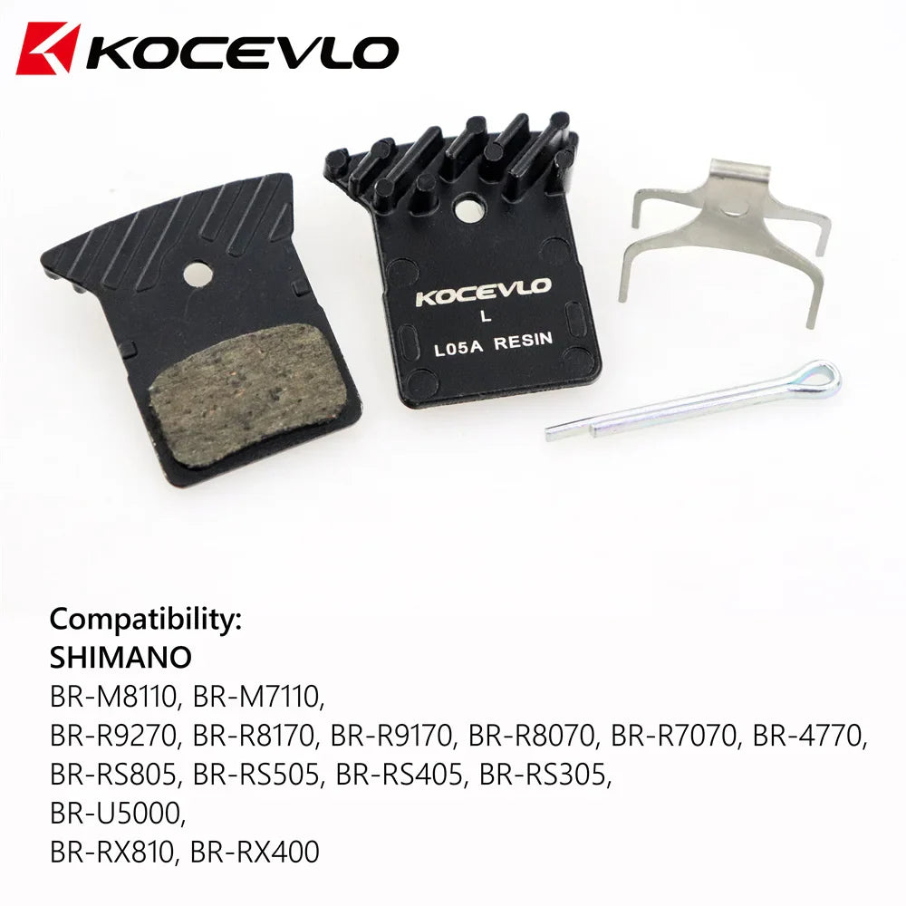 2 paires de plaquettes de frein glacées en résine Kocevlo L05A pour étrier de frein à disque de route SHIMANO up L03A/L02A