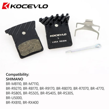 2 paires de plaquettes de frein glacées en résine Kocevlo L05A pour étrier de frein à disque de route SHIMANO up L03A/L02A