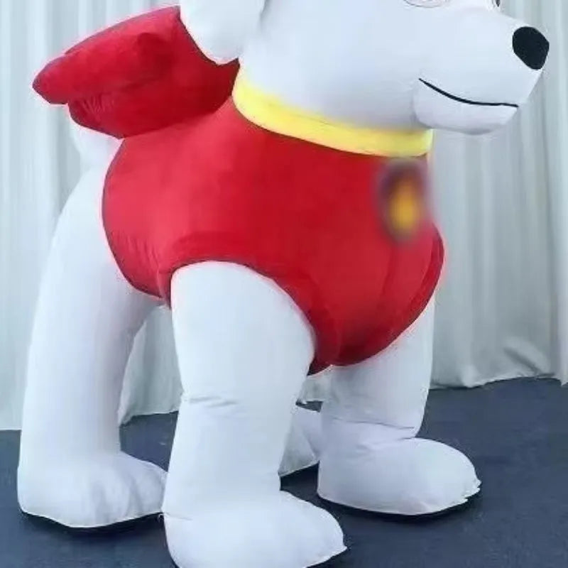 MINISO New Red Pig Inflatable Mascot Costume Pepp Pig Mascot Costume Fancy Dress Party Cosplay Halloween Inflatable Mascot