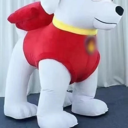 MINISO New Red Pig Inflatable Mascot Costume Pepp Pig Mascot Costume Fancy Dress Party Cosplay Halloween Inflatable Mascot