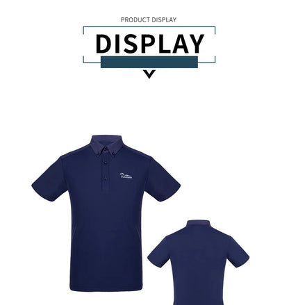 Kids riding horse T shirt white color competition equestiran children short sleeve coat boy rider equestrian equipments