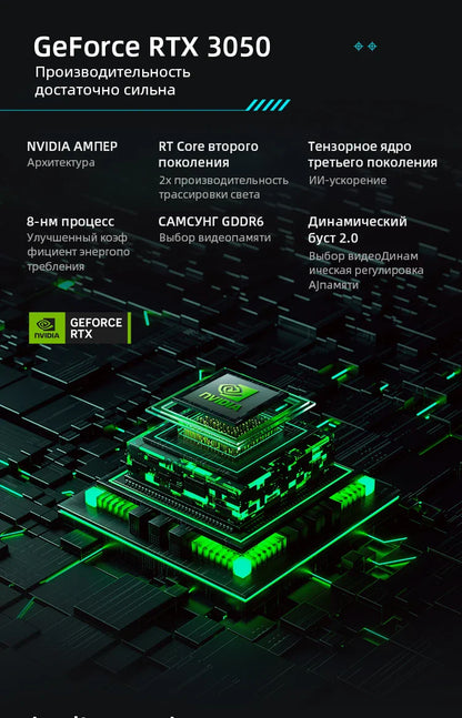 Thunderobot 911T Gaming Laptop i7-13620H RTX3050 15.6'' FHD 165Hz 100%sRGB 16G RAM 512G SSD Russian Keyboard