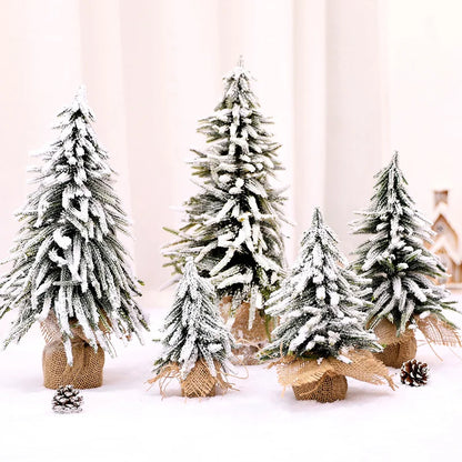 Christmas Creative Mini Snow Fir Small Christmas Tree Christmas Tree Decorations Restaurant Bar Interior Decoration Supplies